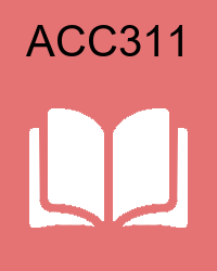 VU ACC311 Solved Past Papers