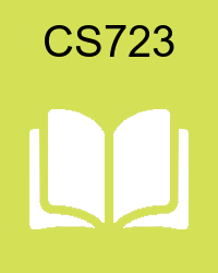 VU CS723 Book