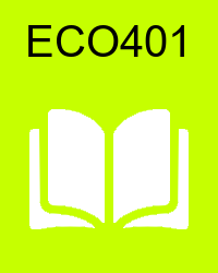 VU ECO401 Lectures