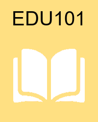 VU EDU101 Handouts