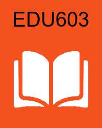 VU EDU603 Lectures
