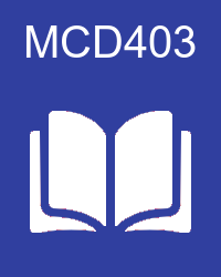 VU MCD403 Book