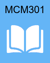 VU MCM301 Materials