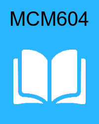 VU MCM604 - International Communication handouts/book/e-book