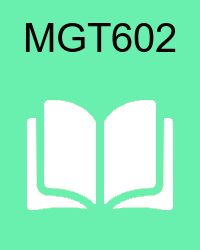 VU MGT602 Online Quizzes