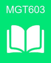 VU MGT603 Online Quizzes
