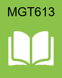 VU MGT613 - Production / Operations Management handouts/book/e-book