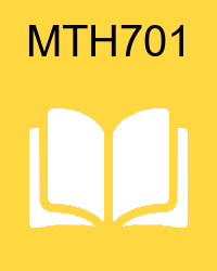 VU MTH701 - Advanced Differential Equations handouts/book/e-book