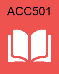 vu acc501  Online Quizzes