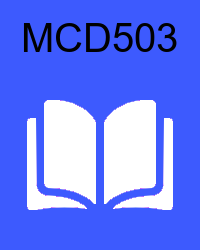 vu mcd503  Video Lectures