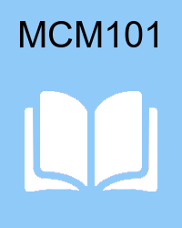 vu mcm101  - Introduction to Mass Communication Solved Past Papers