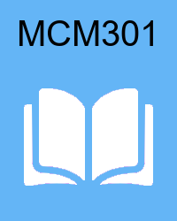 vu mcm301  Solved Past Papers