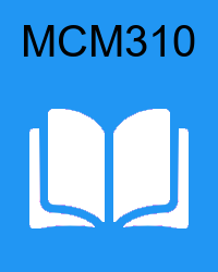 vu mcm310  handouts