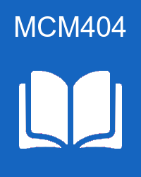 vu mcm404  handouts