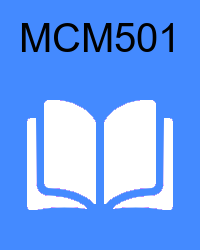 vu mcm501  handouts