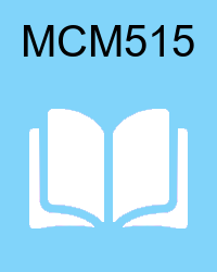 vu mcm515  handouts