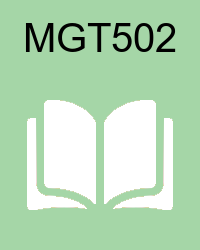 vu mgt502  Solved Past Papers