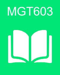 vu mgt603  Solved Past Papers